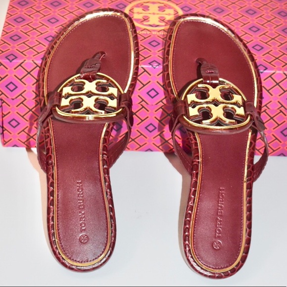 TORY BURCH METAL MILLER CROCO EMBOSS - Picture 3 of 7